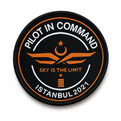 Peç "PILOT IN COMMAND" Dokuma