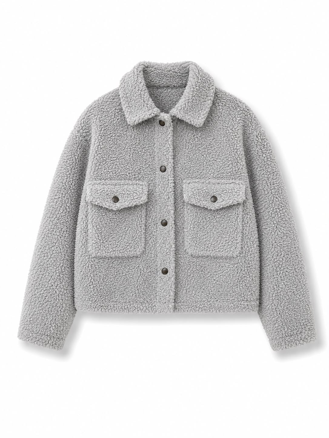 Peluş Mont ( Gri )