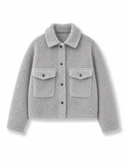 Peluş Mont ( Gri )