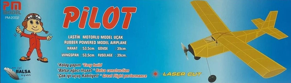 PM Model Pilot Lastik Motorlu Serbest Uçuş Modeli