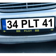 2 Adet Araba Pilot Plakalık
