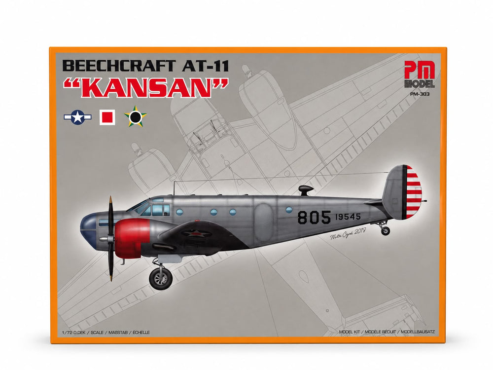 Pm Model Beechcraft At 11 Kansan Plastik Uçak Maket Kiti