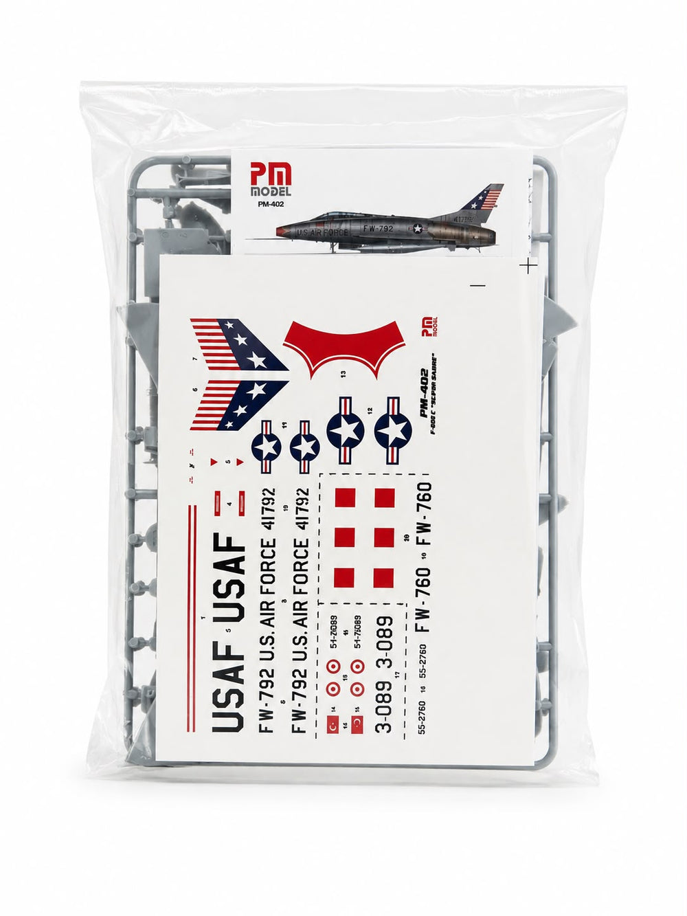 PM Model North American F-100 C Super Sabre Avcı-Bombardıman Uçağı Plastik Maketi