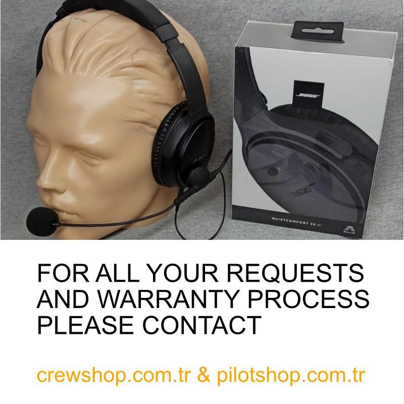 Kulaklık Raar HS-01 Boeing Aviation Headset + Microphone Bose QC 45