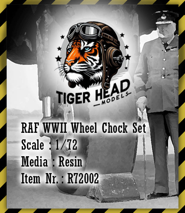 RAF WWII Wheel Chock Set (Includes 4 big and 2 small chocks) ( 1/72 )