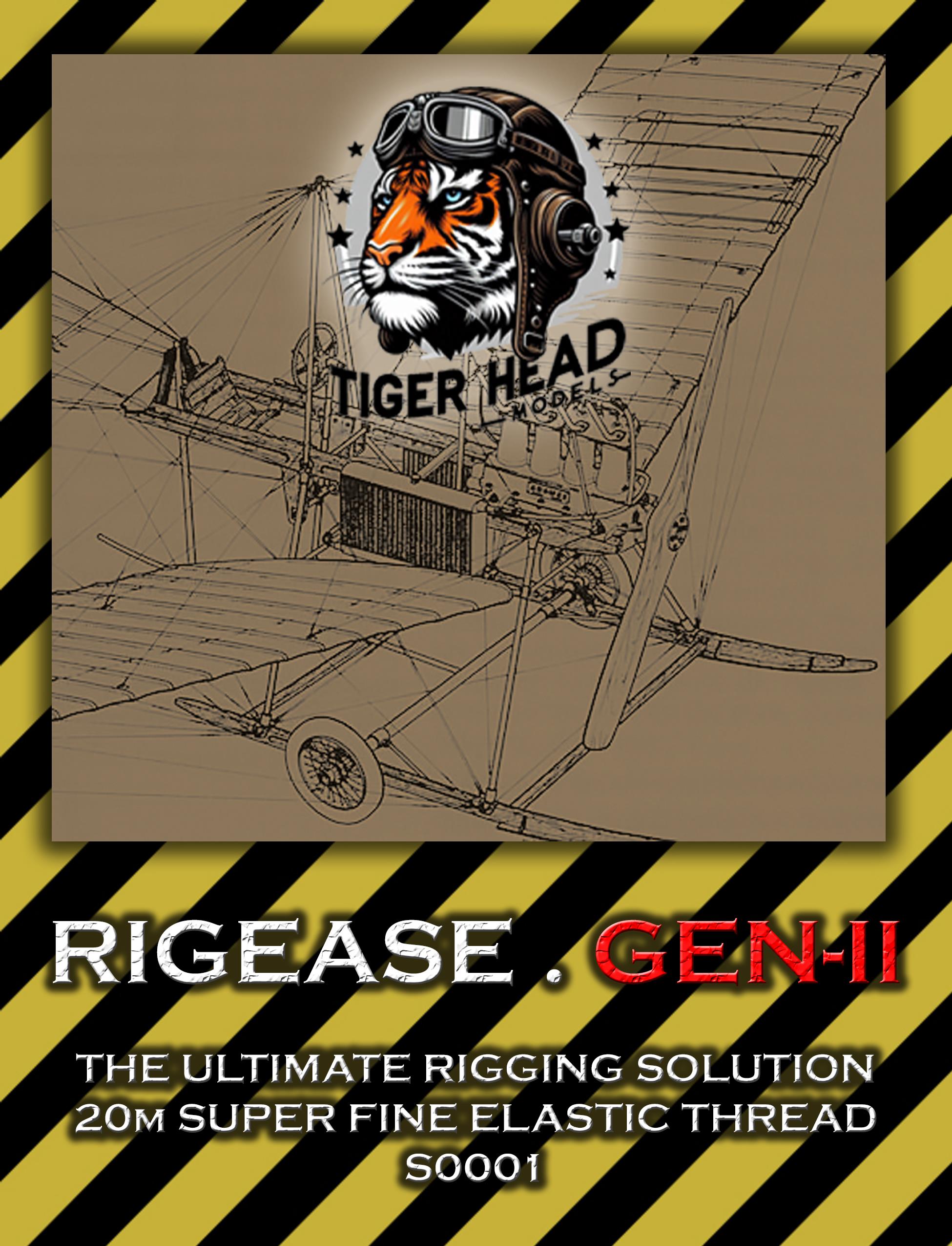 Rigease Gen-II - Super Fine Elastic Thread (Includes 20 m. metal bobbin) ( 1/72 )