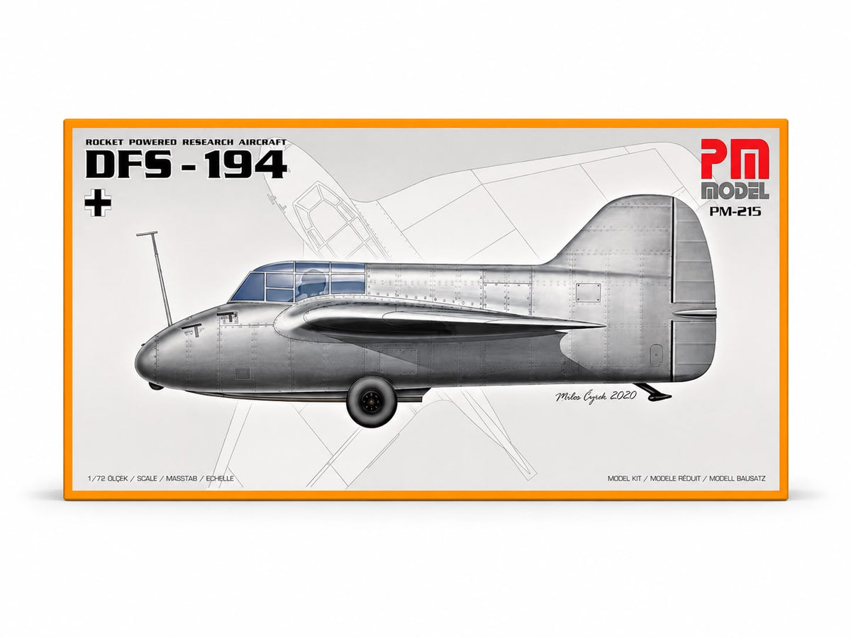 Rocket Powered Research Aircraft DFS-194 Pm Model Roket Motorlu Uçak Demonte Plastik Maketi