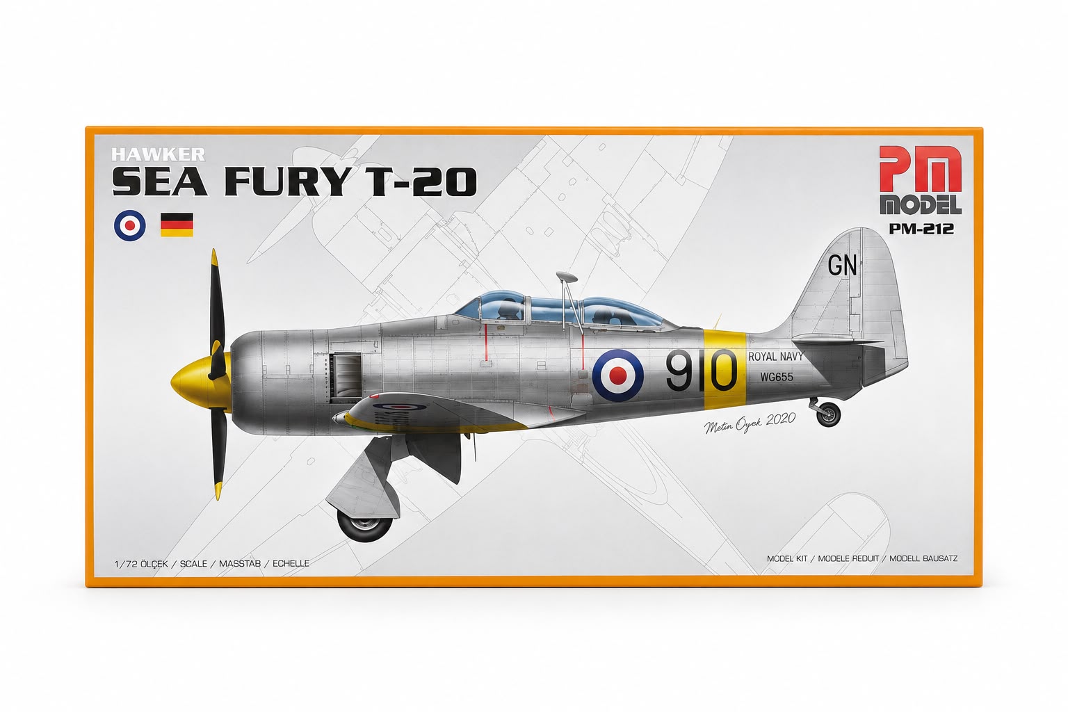 Sea Furry T-20 Pm Model DEMONTE Plastik Uçak Maket Kiti
