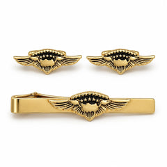 Set "Ayjet Gold Kol D + Kravat IGN" Siyah Kutu