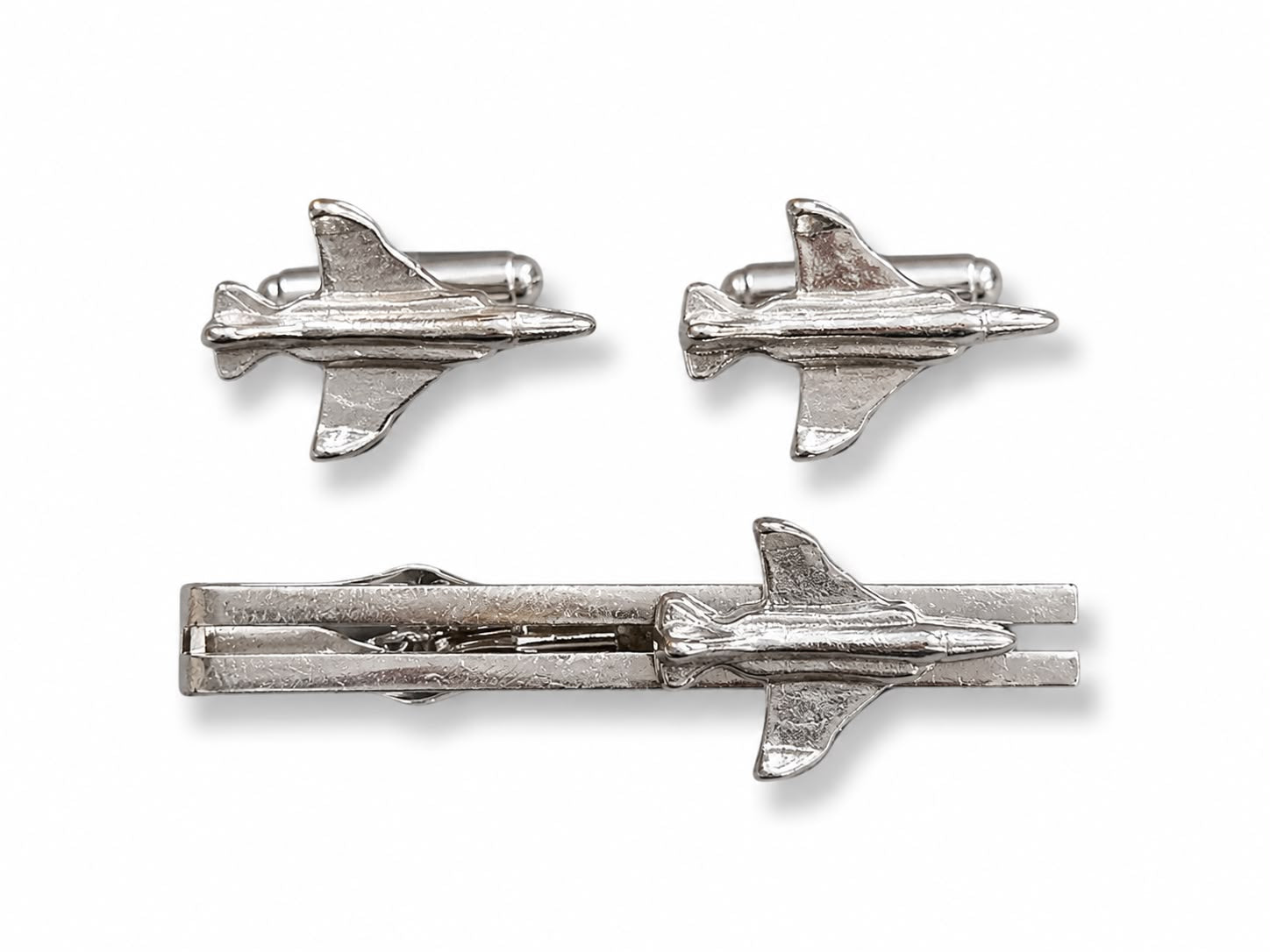 Set "F-4 Silver Kol D + Kravat IGN" Siyah Kutu