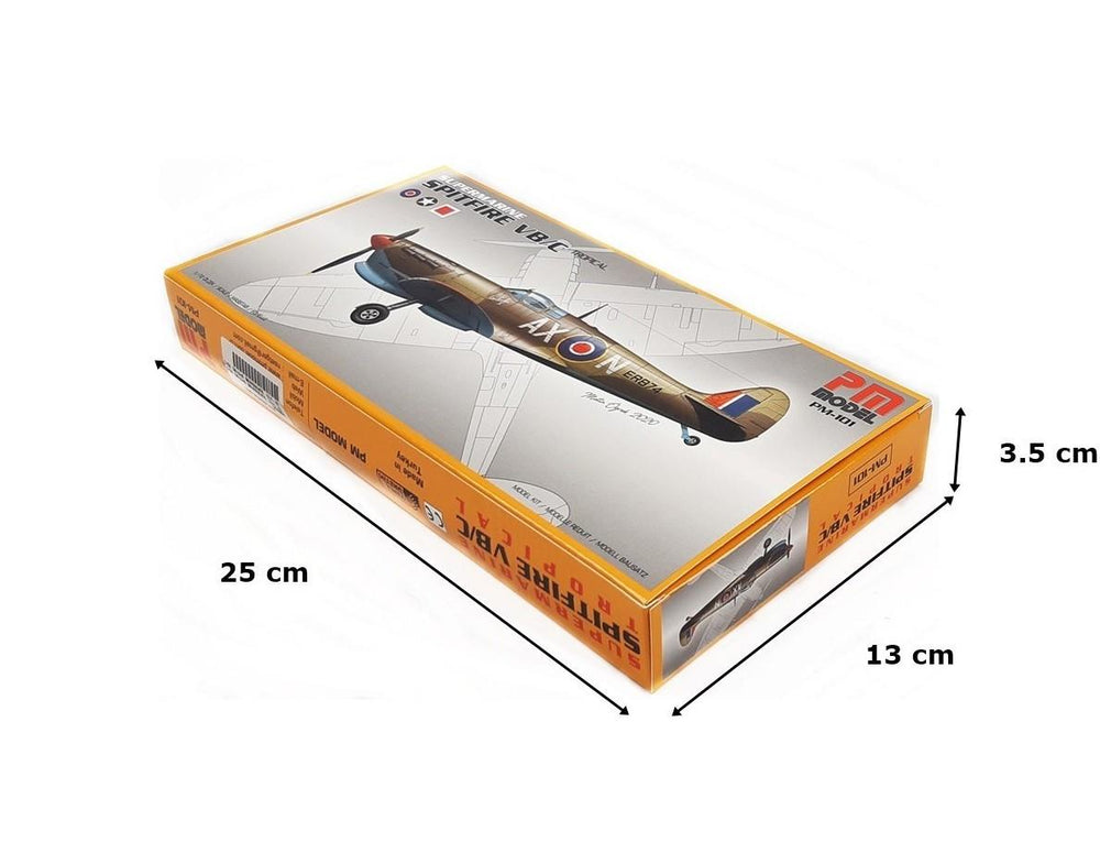 Supermarine Spitfire VB/C Savaş Uçağı Pm Model Demonte Plastik Maketi