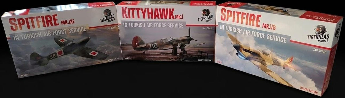 TIGERHEAD SET OF 3 LEGENDS in Turkish Air Force service ( 1/48 )