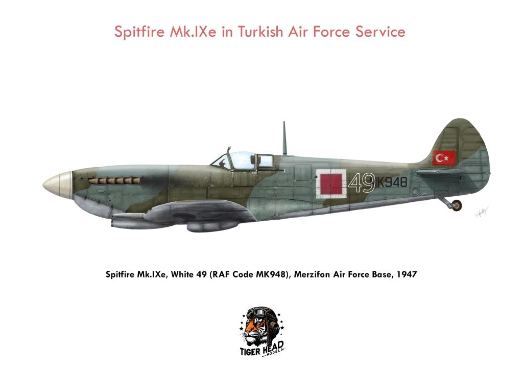TIGERHEAD SPITFIRE Mk. IXE in Turkish Air Force service ( 1/48 )