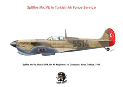 TIGERHEAD SPITFIRE Mk. Vb. in Turkish Air Force service ( 1/48 )