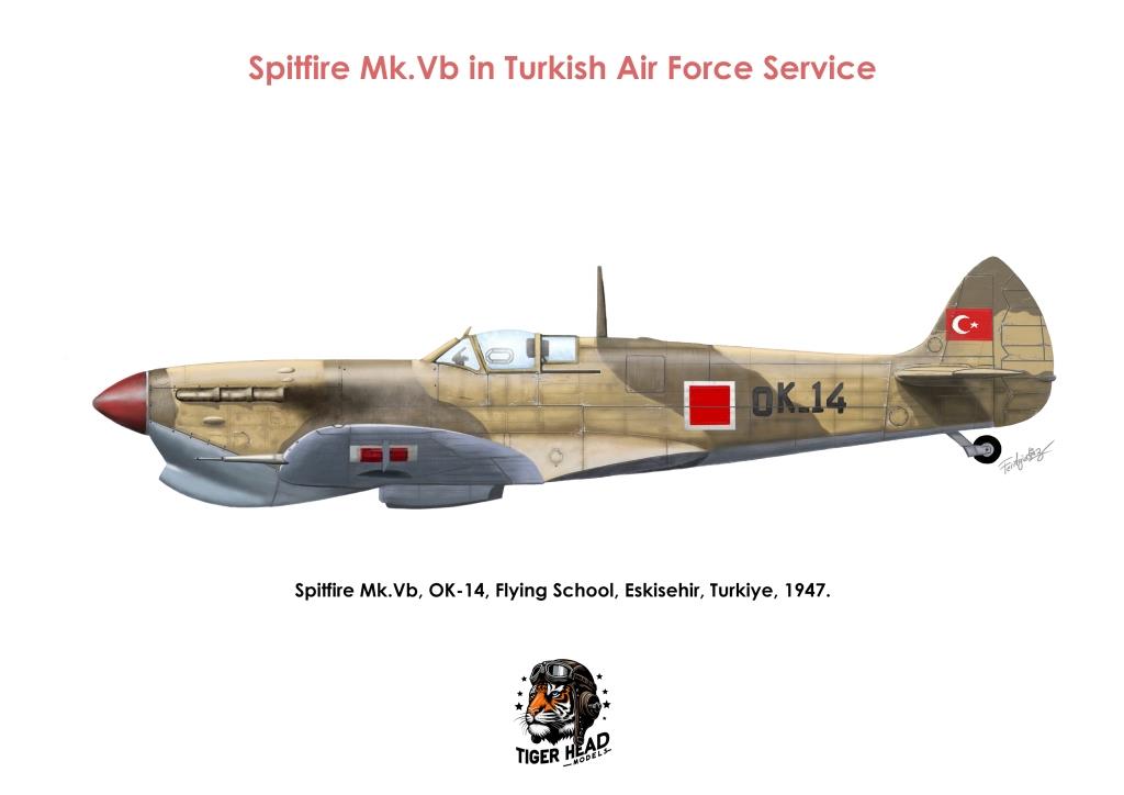TIGERHEAD SPITFIRE Mk. Vb. in Turkish Air Force service ( 1/48 )