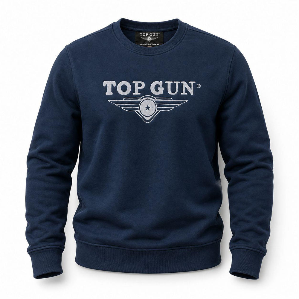 "Top Gun" Nakışlı Sweat Petrol