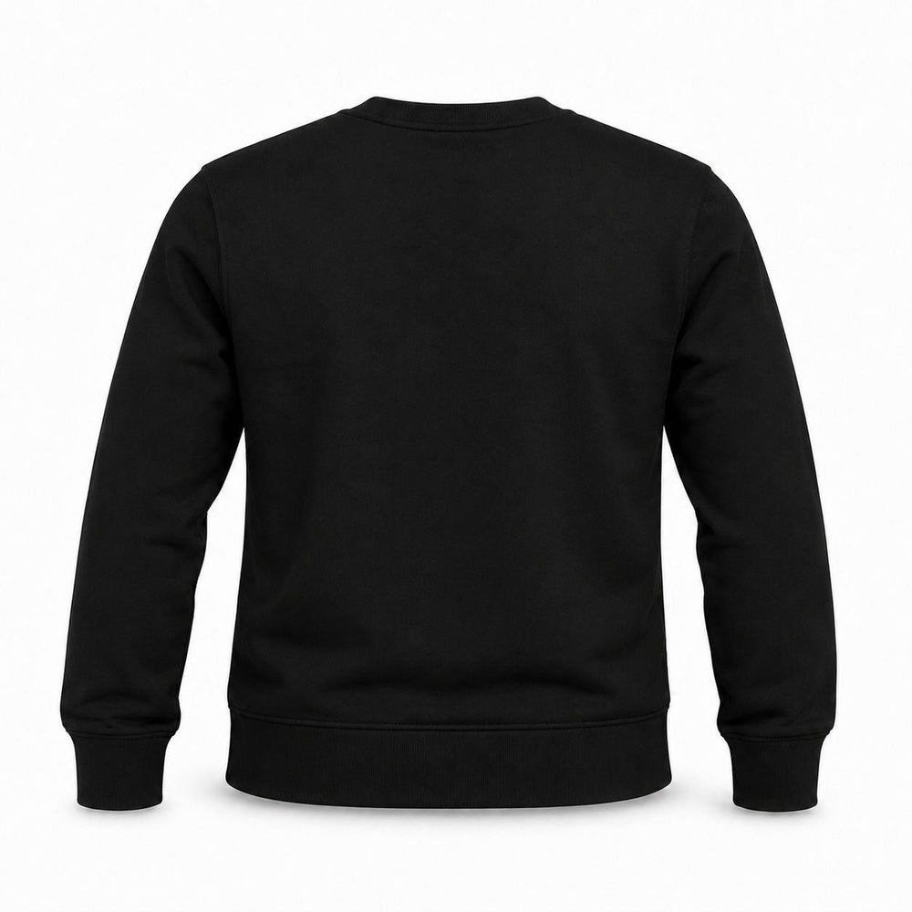 "Top Gun" Nakışlı Sweat Siyah