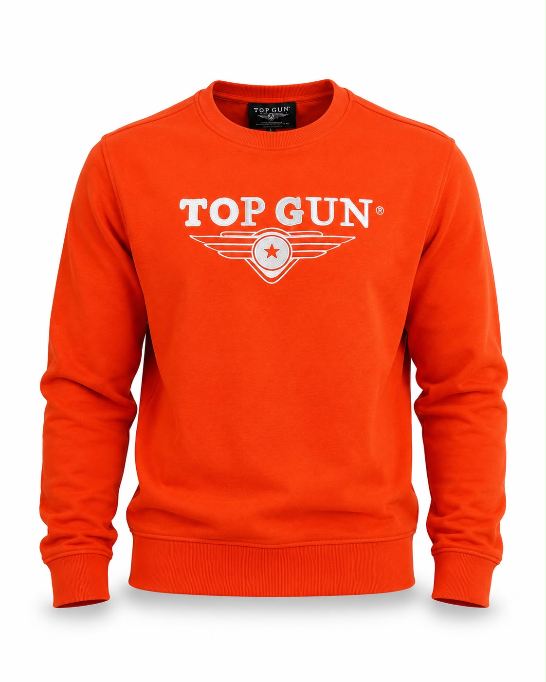 "Top Gun" Nakışlı Sweat Turuncu