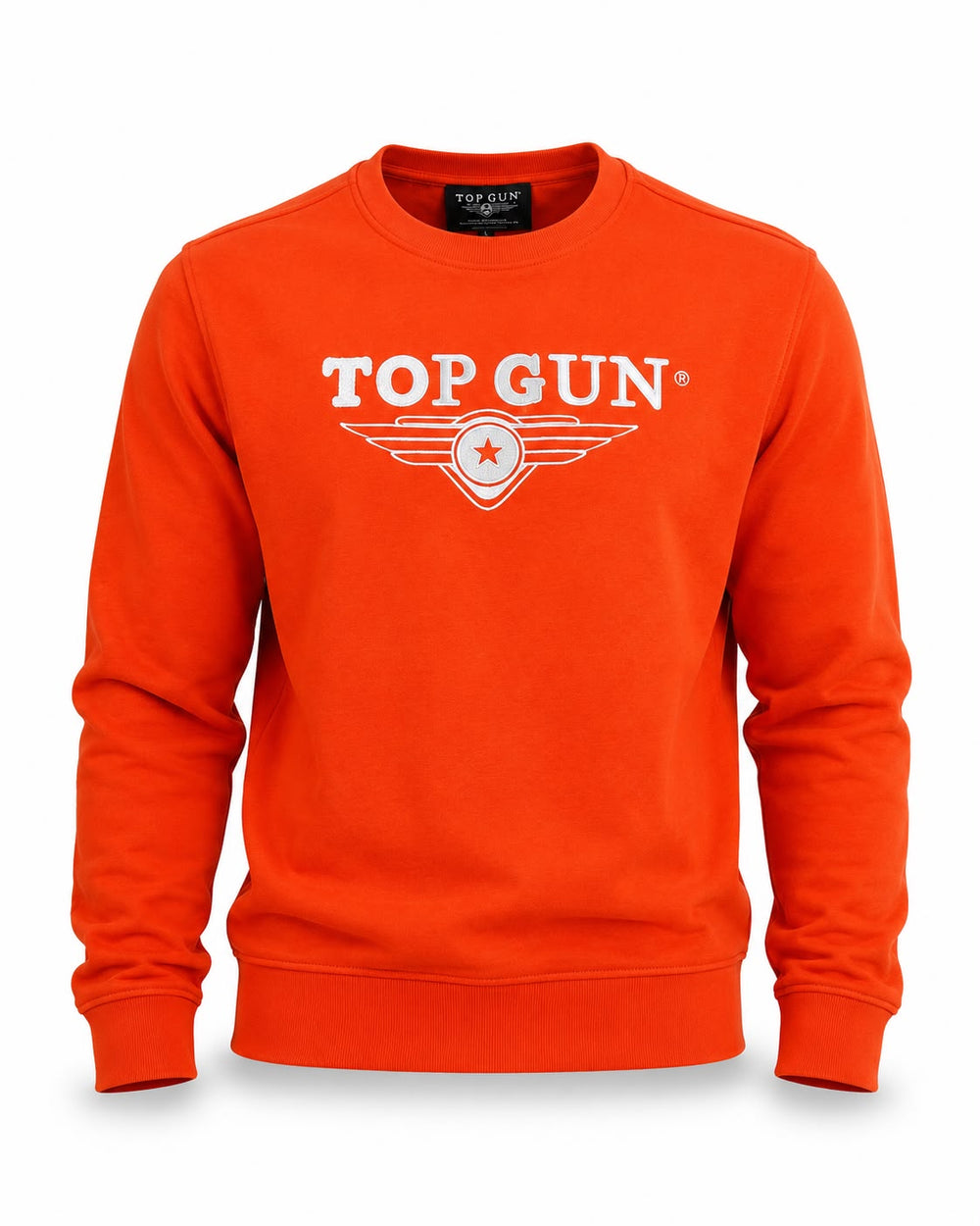 "Top Gun" Nakışlı Sweat Turuncu