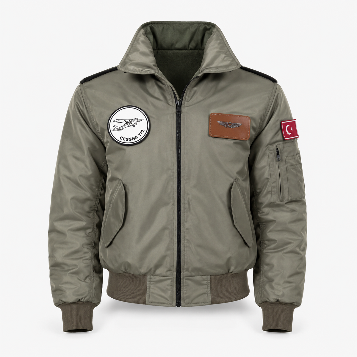 YAKALI Pilot Montu Haki Kumaş SYK88_H