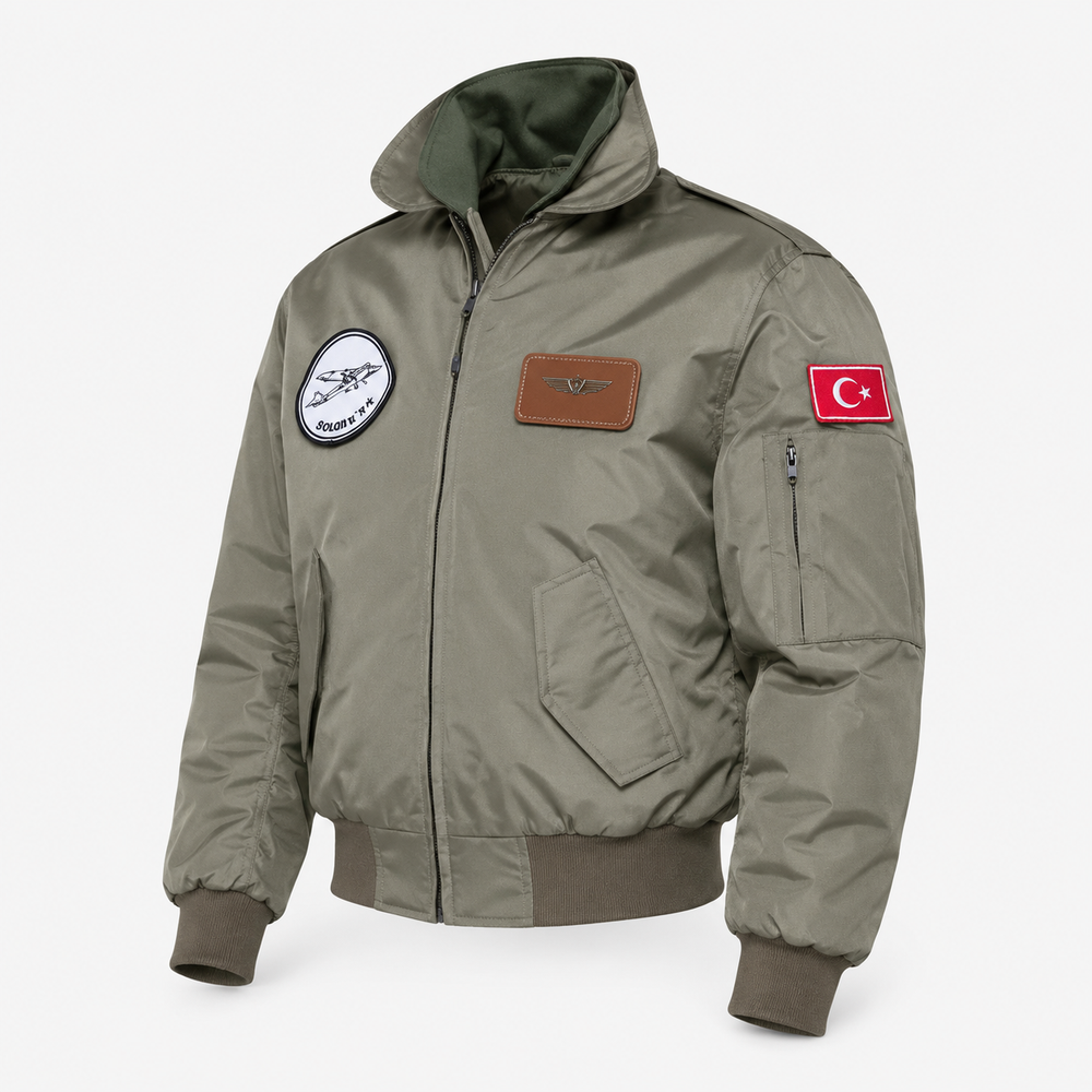 YAKALI Pilot Montu Haki Kumaş SYK88_H